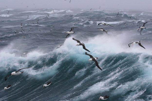 A storm at sea