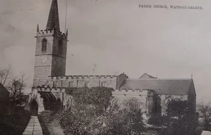 A very old photograph of All Saints Church