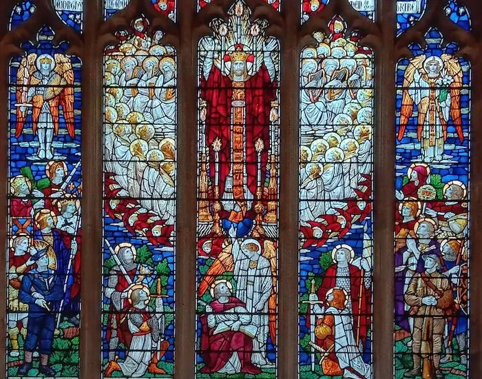 All Saints church East Window, "Christ the King"